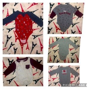 0-3 months long sleeve onesie’s